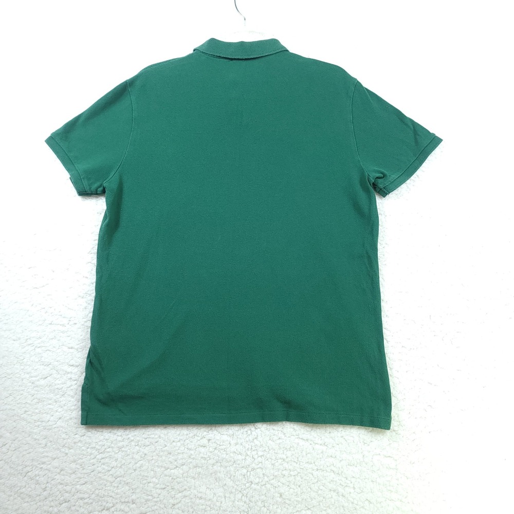 Polo Ralph Lauren Polo Shirt Mens Large Green Custom Slim Fit Short Sleeve - Picture 2 of 9